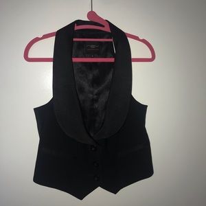 New Look black tuxedo vest (12 UK)